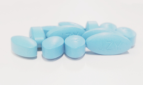 椭圆形带LOGO的薄膜包衣压片糖果-德州健之源