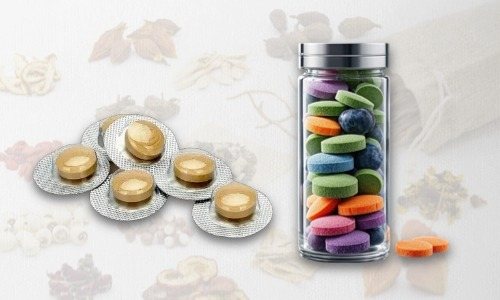 亚克力瓶装与泡罩压板包装药食同源含片代加工